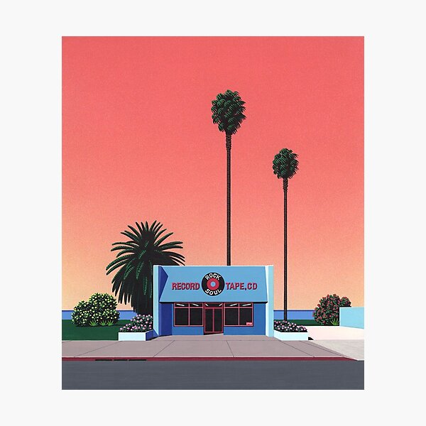 Affiche de vaporwave esthétique Hiroshi Nagai Impression photo