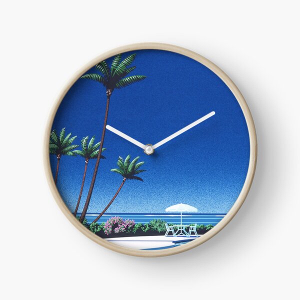 Hiroshi nagai Aesthetic vaporwave Clock