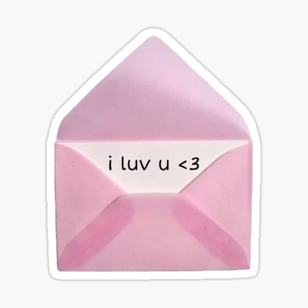 I luv u <3 Sticker