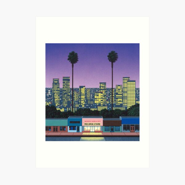 Hiroshi nagai Aesthetic vaporwave Art Print