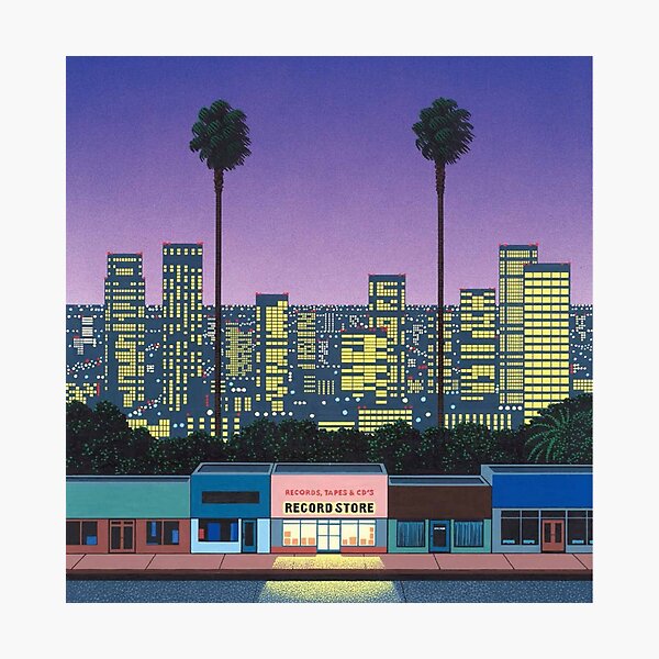 Hiroshi nagai Vaporwave esthétique Impression photo
