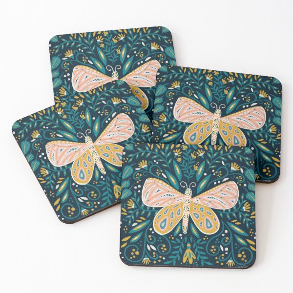 Item preview, Butterfly Symmetry - Teal Palette designed and sold by Cat Coquillette.