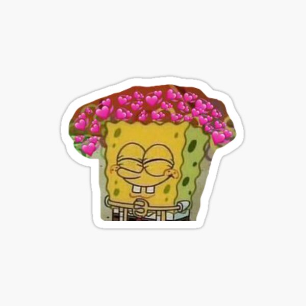 spongebob in love Sticker