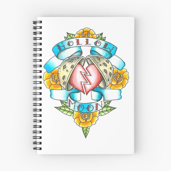 Item preview, hollow moon tattoo artwork designed and sold by FinnIreland.