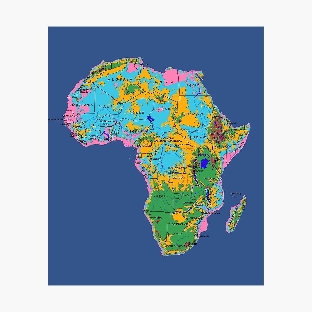 Map Of Africa Without Country Names United States Map