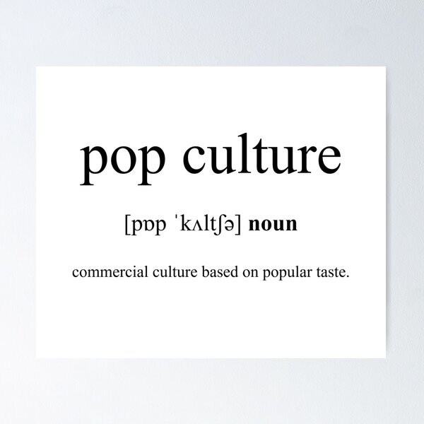 Artikel-Vorschau von Pop Culture (Popkultur) Definition | Dictionary Collection, designt und verkauft von Designschmiede.