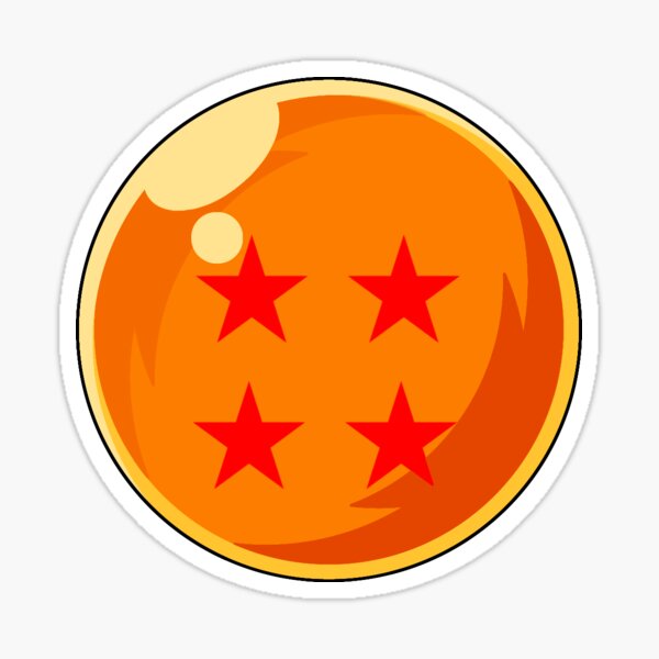 Dragon Ball 4 étoiles Sticker