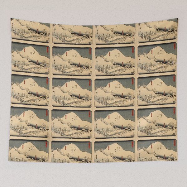 Item preview, Hiroshige, Ando (1797-1858) - Snowy Mountains - Traditional Japanese Woodblock Print designed and sold by cdmprints.