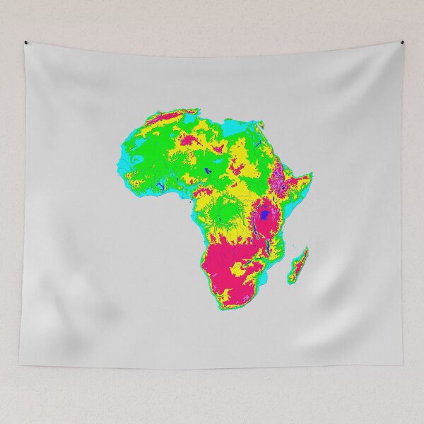 Item preview, map of Africa with relief topographic map of Africa with Major Lakes & Rivers designed and sold by mashmosh.