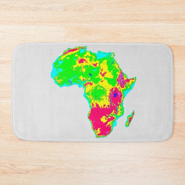 Item preview, map of Africa with relief topographic map of Africa with Major Lakes & Rivers designed and sold by mashmosh.
