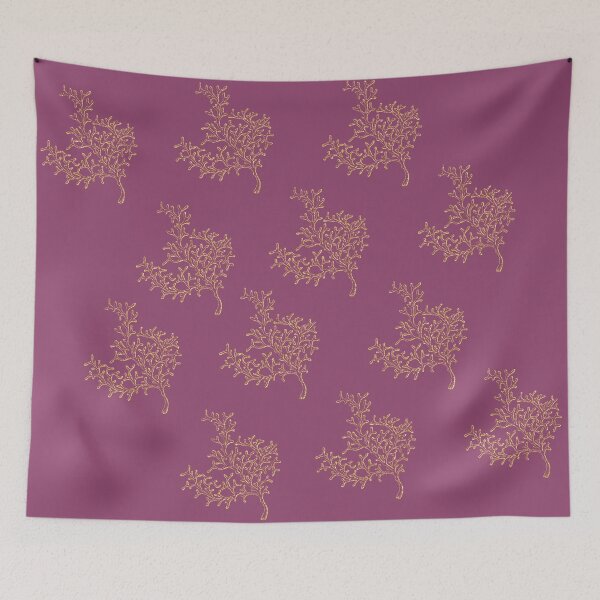 Item preview, Purple cassis gold glitter coral reefs pattern design designed and sold by ankka.