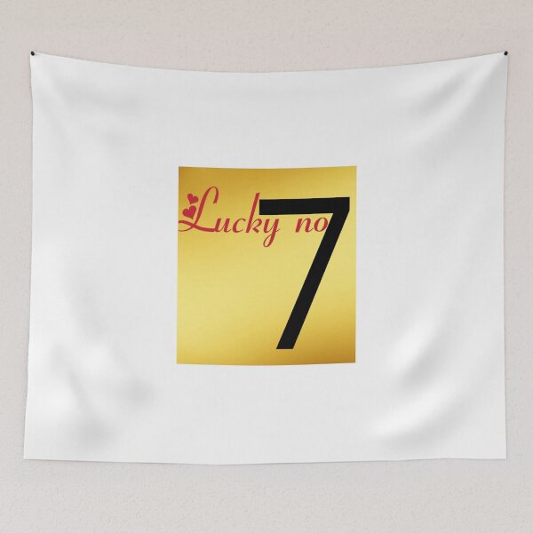 Item preview, Lucky number 7 written print. designed and sold by Arshiya-4.