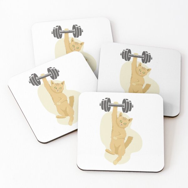 Item preview, Olympic Lifting Cat designed and sold by suddenlysomeday.