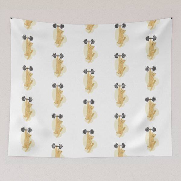 Item preview, Olympic Lifting Cat designed and sold by suddenlysomeday.