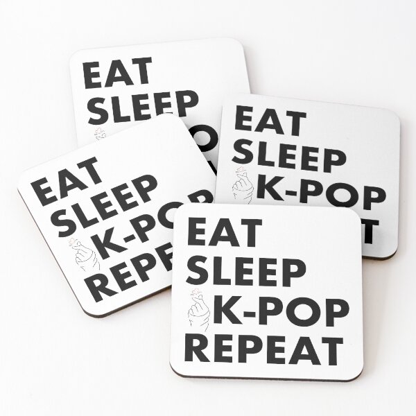 Item preview, EAT SLEEP K-POP REPEAT designed and sold by CoolYule.