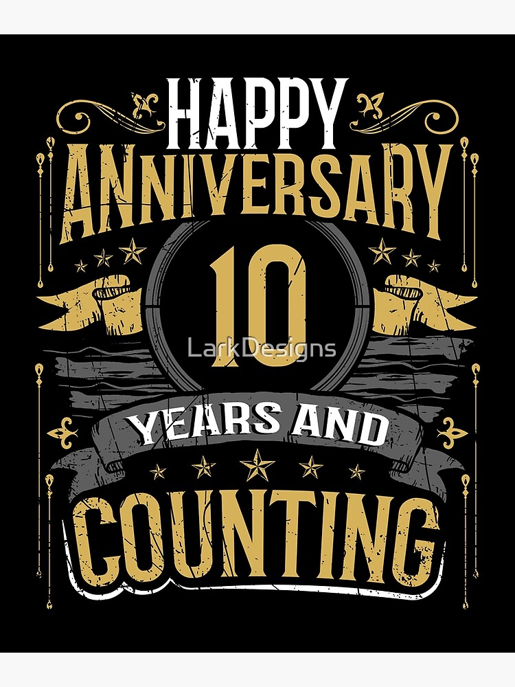  Regalo de Aniversario 10, Feliz Aniversario 10 Años