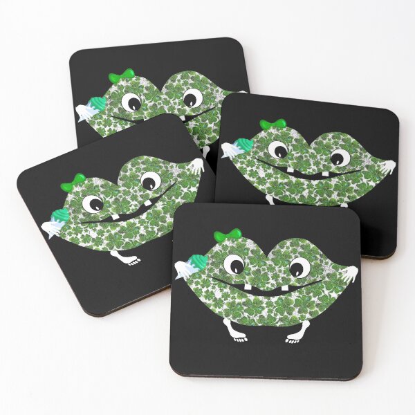 Item preview, Cute Green Clover Lips Monster - Funny Shamrock St. Patrick's Day  Gift designed and sold by r-silver.