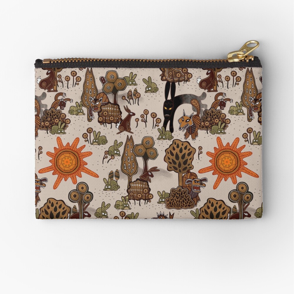 In The Beginning of the World - Watership Down Pattern Zipper Pouch