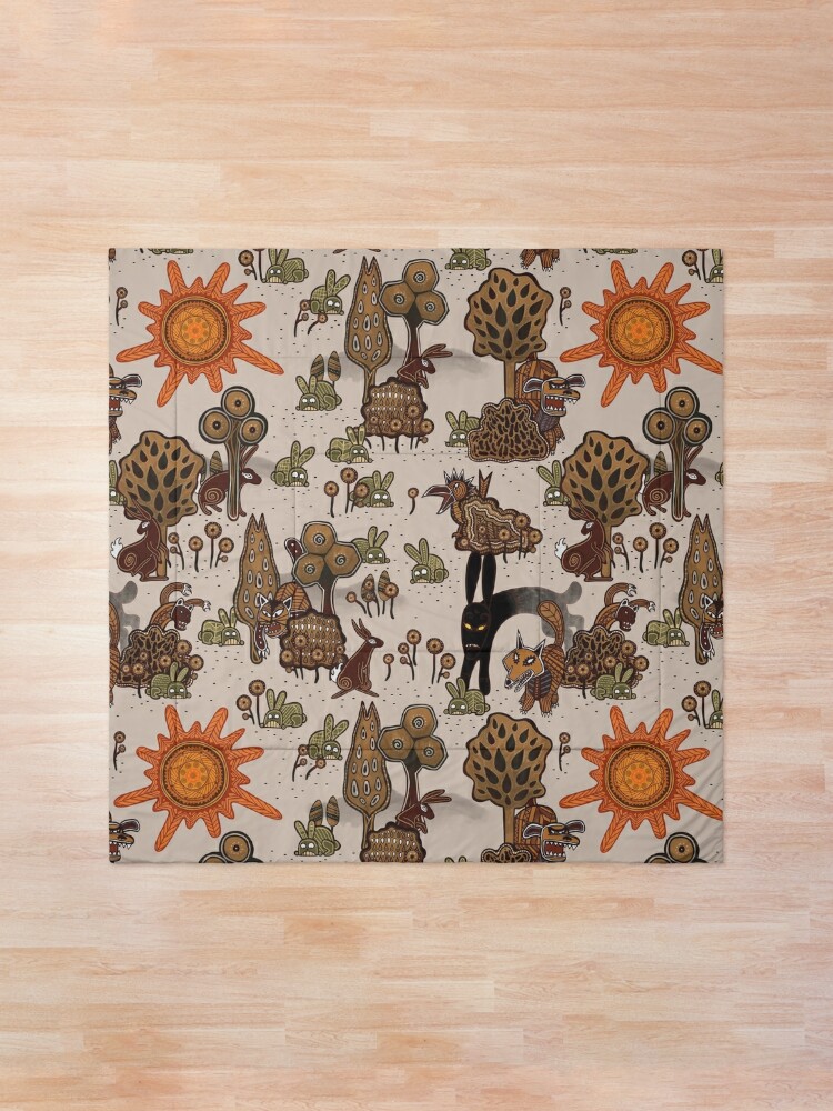 Alternate view of In The Beginning of the World - Watership Down Pattern Comforter