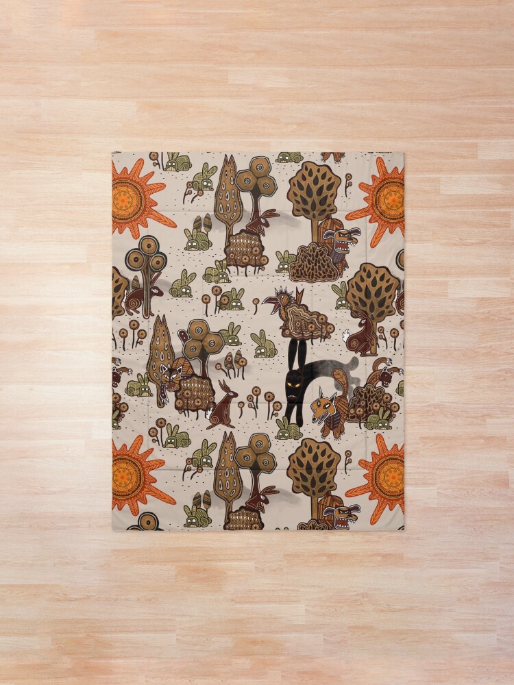 Alternate view of In The Beginning of the World - Watership Down Pattern Comforter