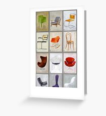 famous chairs Greeting Card