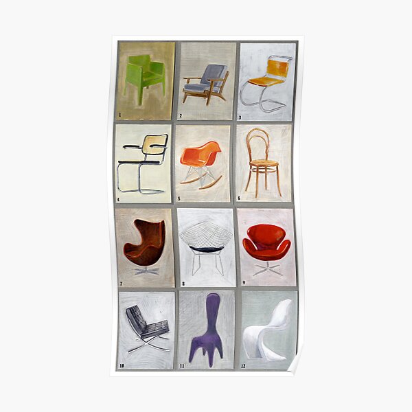 famous chairs Poster