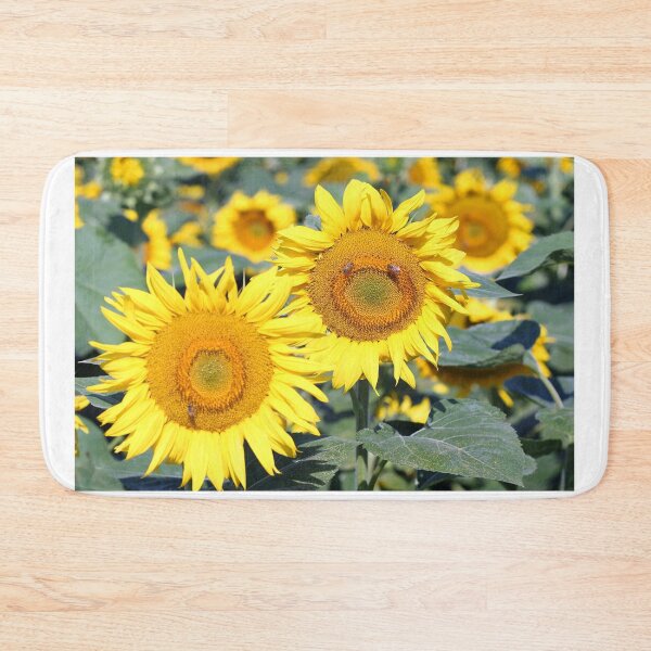 Item preview, field with sunflowers and bees in summer agriculture designed and sold by goceris.