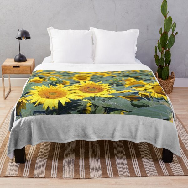 Item preview, field with sunflowers and bees in summer designed and sold by goceris.
