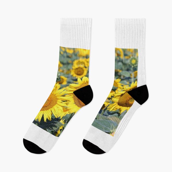 Item preview, field with sunflowers and bees in summer designed and sold by goceris.