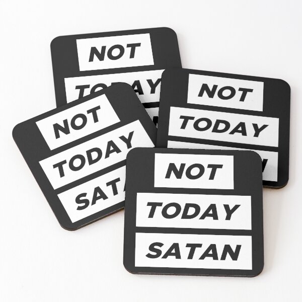 Item preview, Not Today, Satan - Black designed and sold by thisIsIconik.