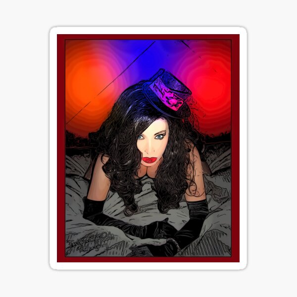 Robbin Young (autograph reprint). Sticker