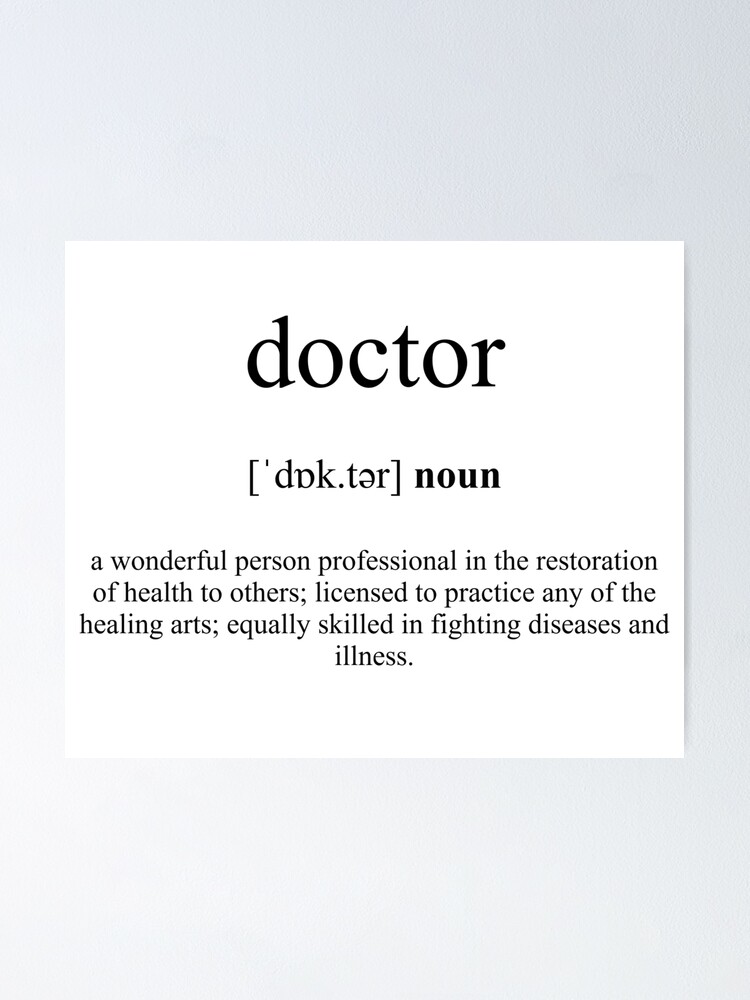 docteur / Définition DOCTEUR