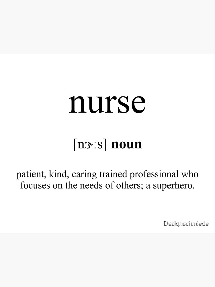 "Nurse Definition Dictionary Collection" Poster for Sale by