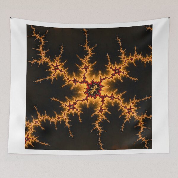 Item preview, Fractal lightning bolts gold designed and sold by dynamitfrosch.