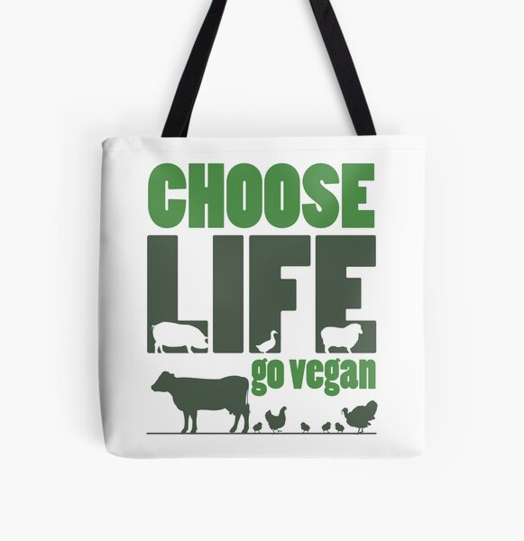 TeeShirtPalace | Go Vegan For Life Tote Bag