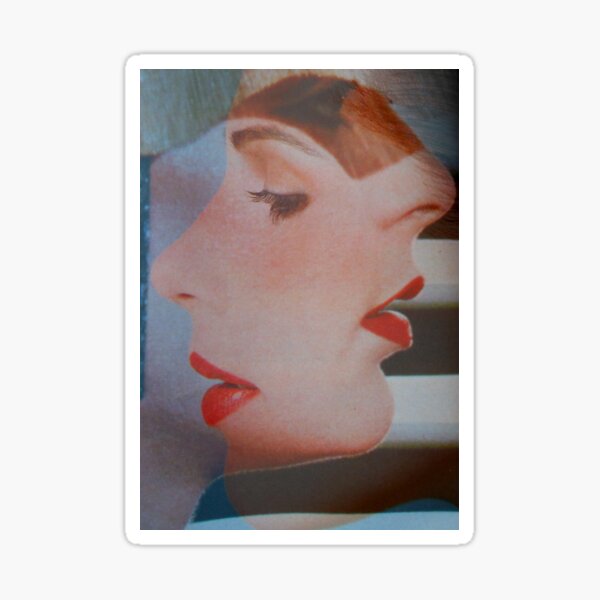 Vintage Beauty Magazine Collage Sticker