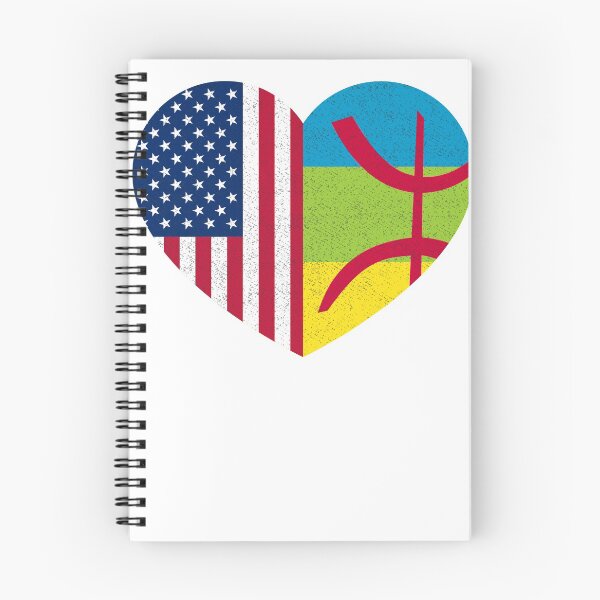 Item preview, Amazigh Kabyle American Pride Heart Tamazgha USA Flag Gift designed and sold by cssdru.