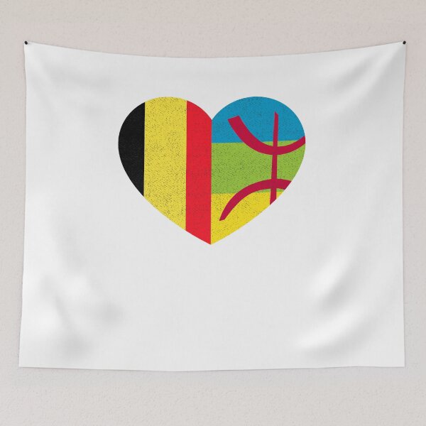 Item preview, Amazigh Kabyle Belgian Pride Heart Tamazgha Belgium Gift designed and sold by cssdru.