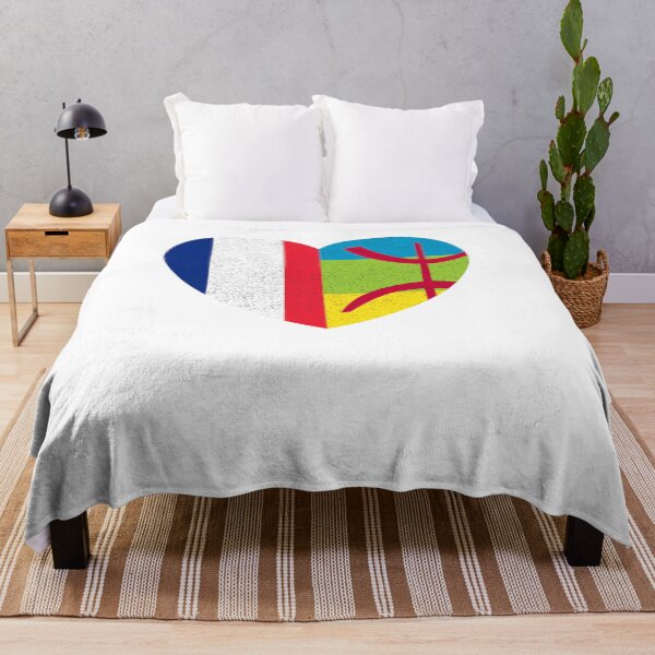 Item preview, Amazigh Kabyle French Pride Heart Tamazgha France Flag Gift designed and sold by cssdru.