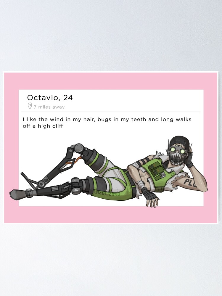 Apex Octane Tinder Profile Poster By Lazulizard Redbubble