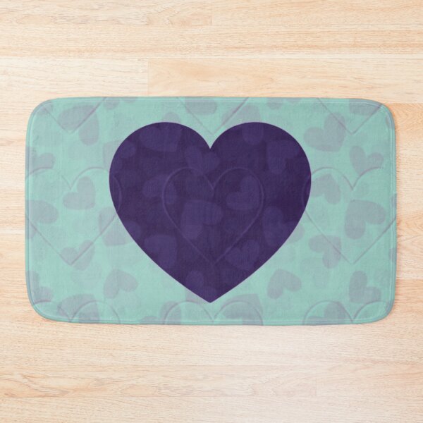 Item preview, Mint And Purple Hearts designed and sold by Zena Rowland.