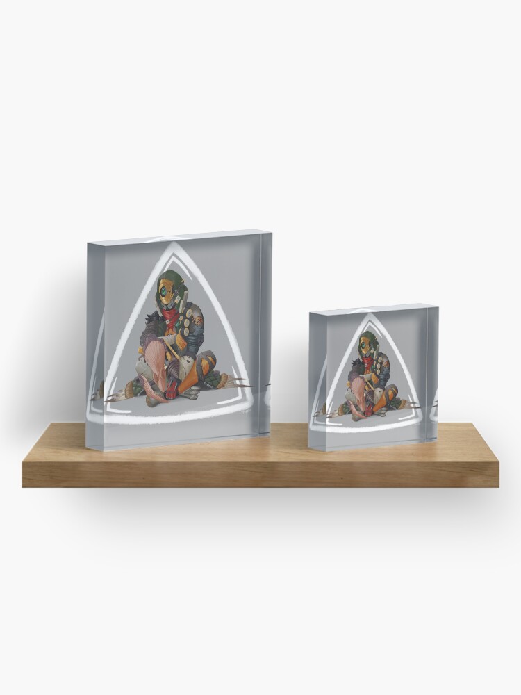 Alternate view of Fl4k and Broodless Acrylic Block