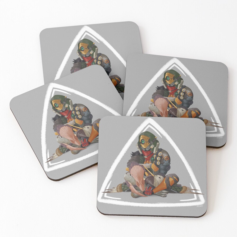 Fl4k and Broodless Coasters (Set of 4)