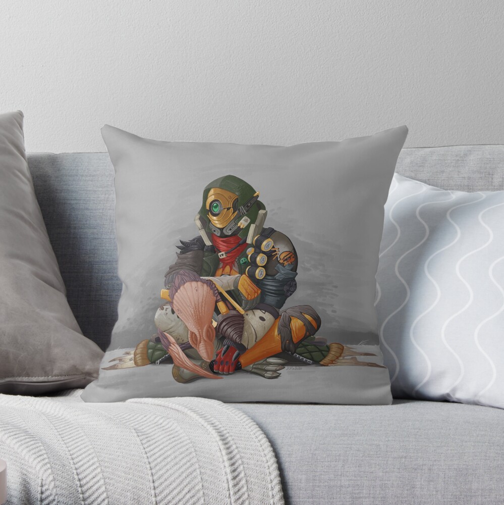 Fl4k and Broodless Throw Pillow