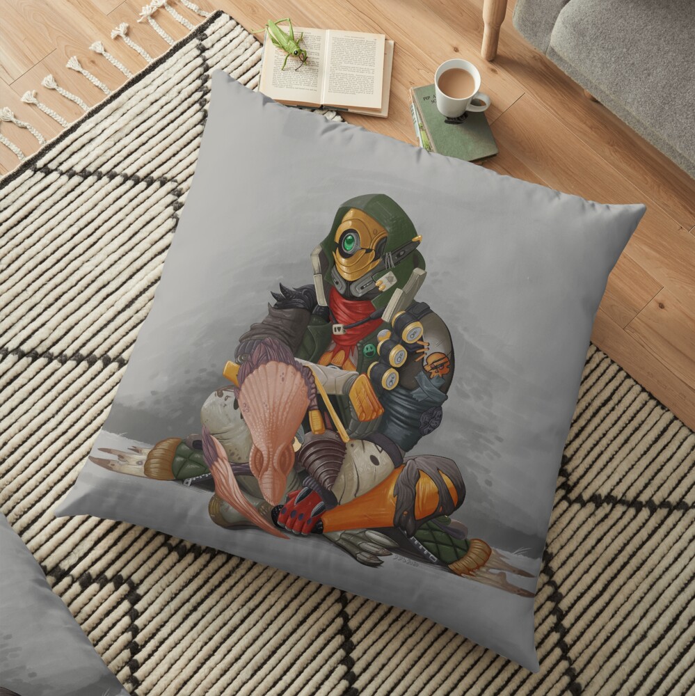 Fl4k and Broodless Floor Pillow