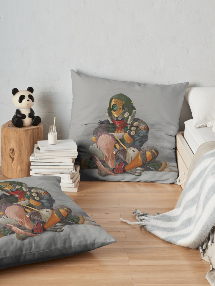 Alternate view of Fl4k and Broodless Floor Pillow