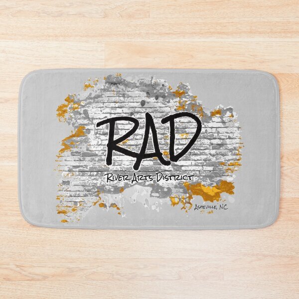 Item preview, RAD - River Arts District - Asheville, NC - Rustic Grey BG designed and sold by Serena's Asheville Merch.