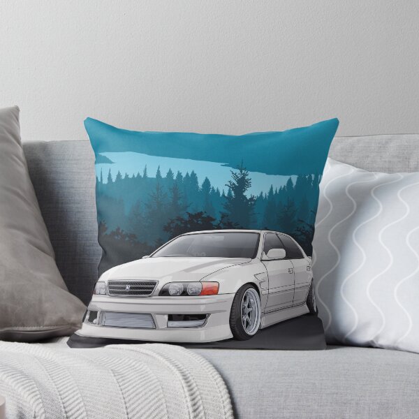 Item preview, Chaser JZX100 with mountains background designed and sold by ArtyMotive.