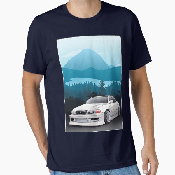 Item preview, Chaser JZX100 with mountains background designed and sold by ArtyMotive.