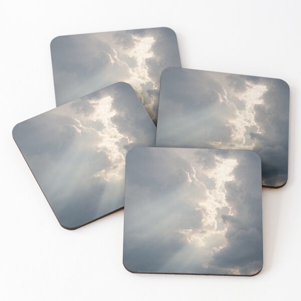 Item preview, Sunbeam between storm clouds cloudscape designed and sold by Juhku.